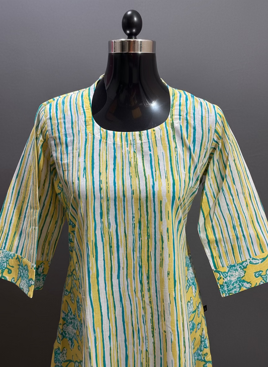 PURE COTTON A LINE KURTI - BB286