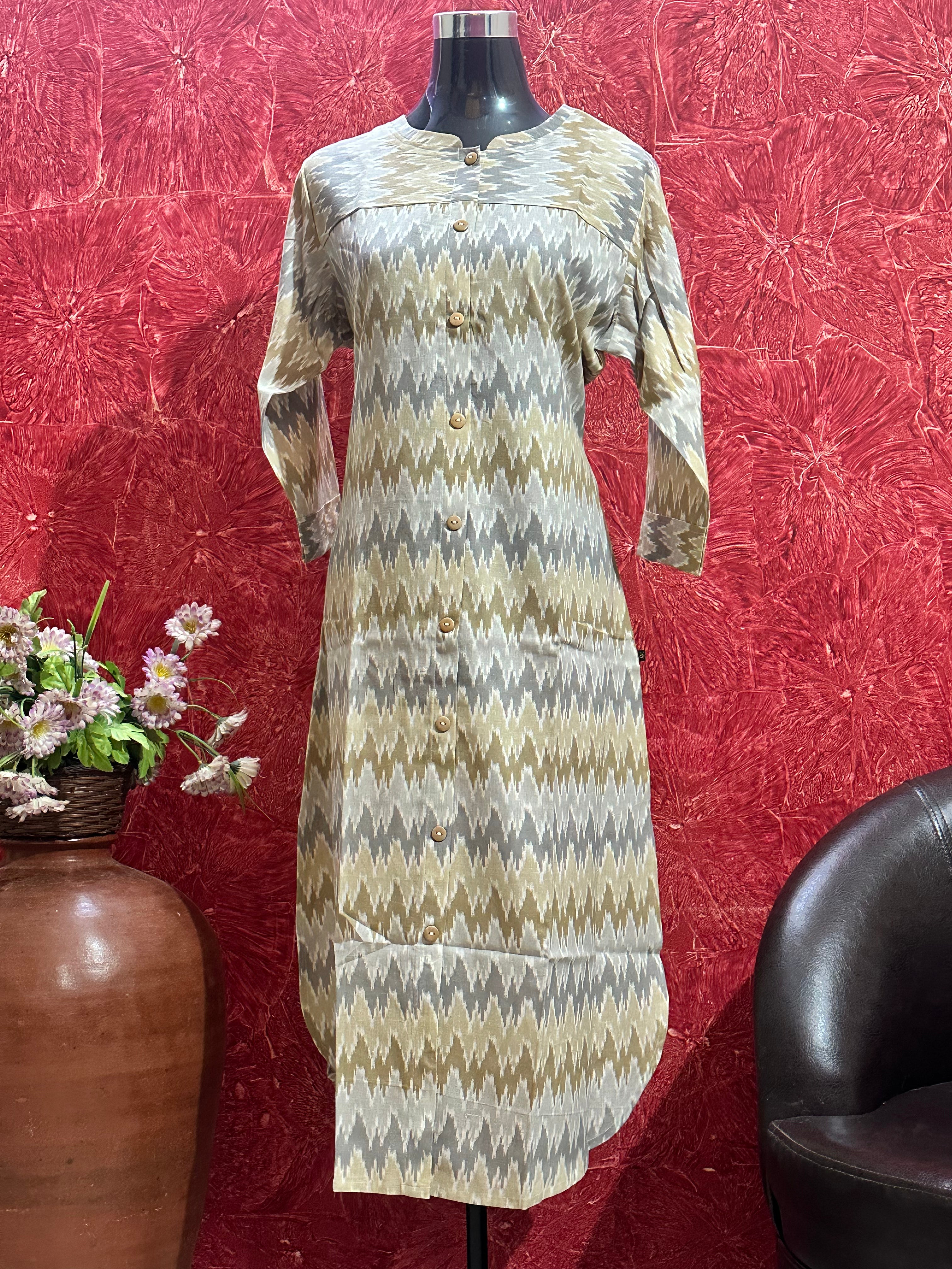 PURE COTTON A LINE KURTI