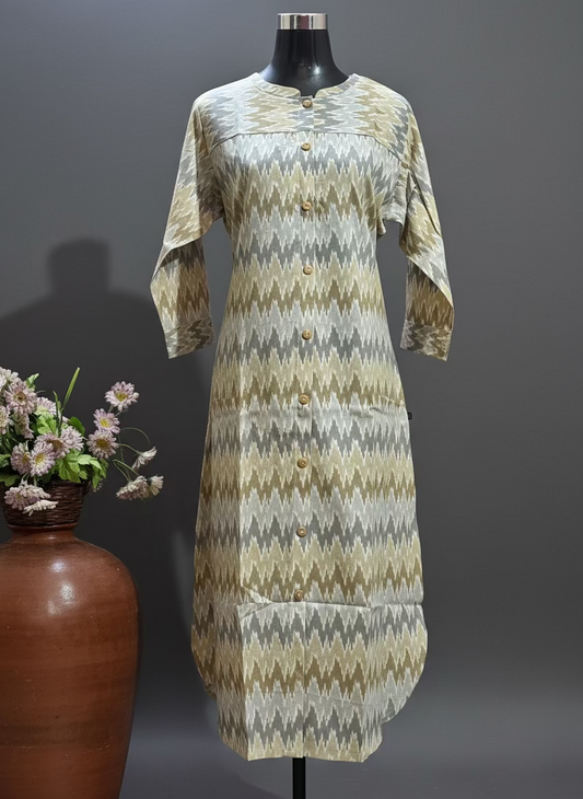 PURE COTTON A LINE KURTI