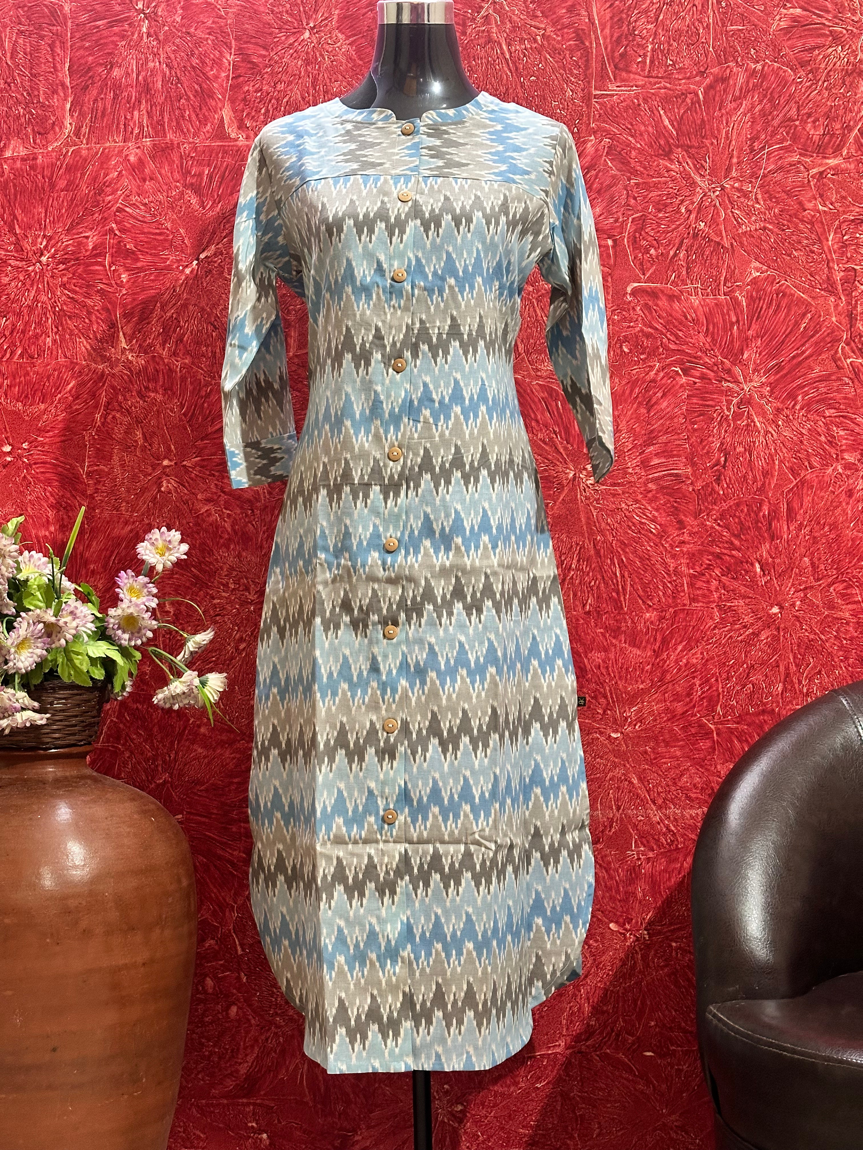 PURE COTTON A LINE KURTI