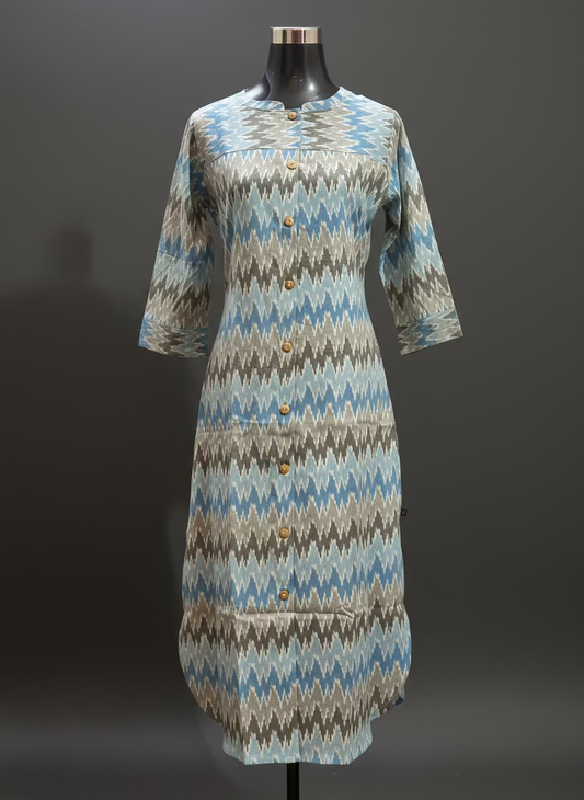 PURE COTTON A LINE KURTI