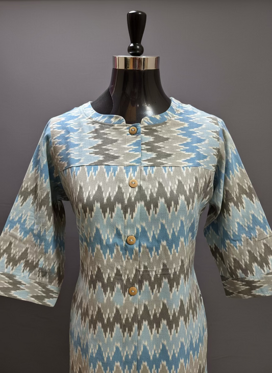 PURE COTTON A LINE KURTI