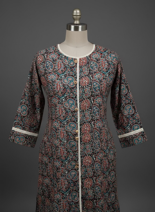 PURE COTTON A LINE KURTI