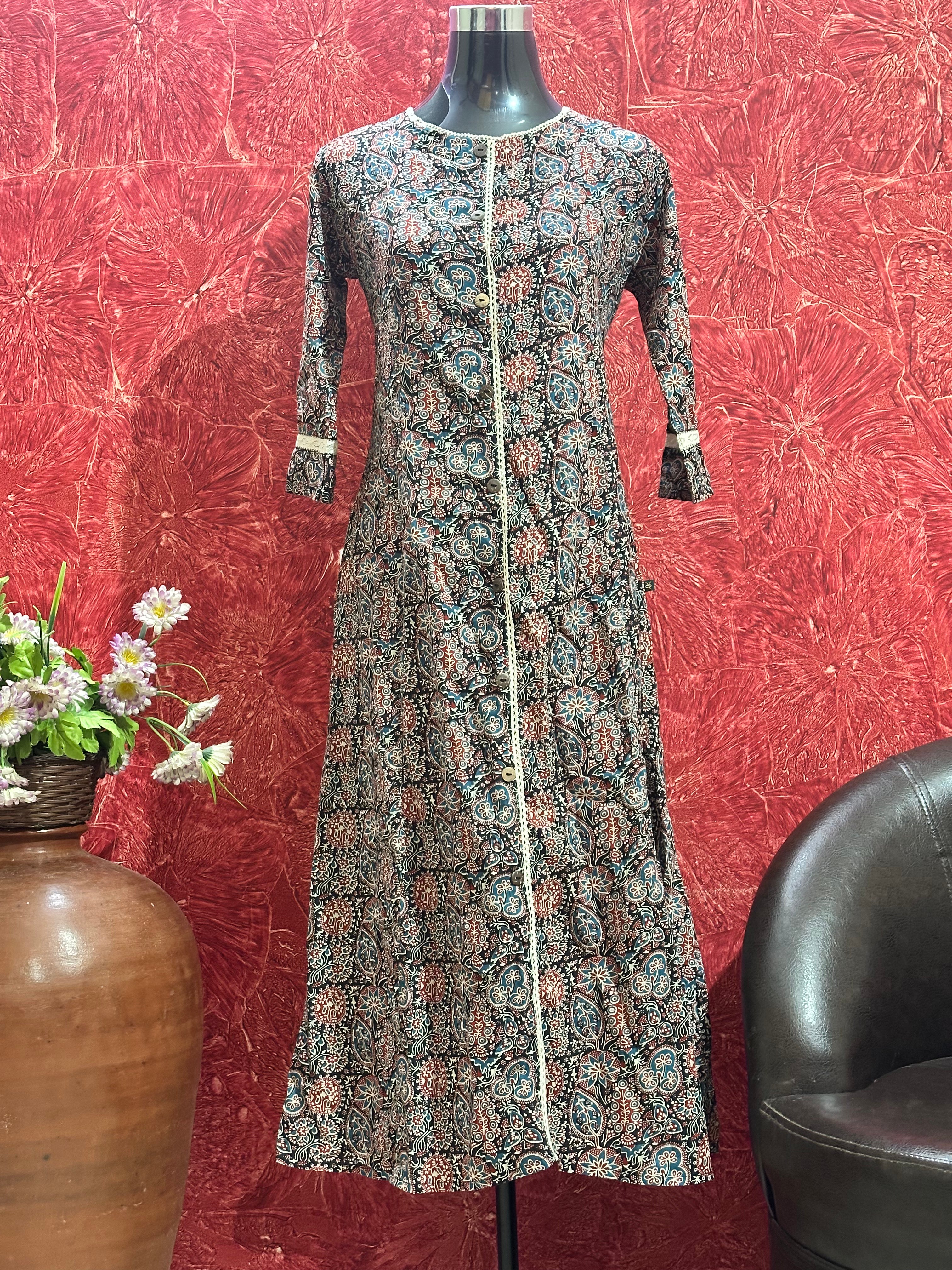 PURE COTTON A LINE KURTI