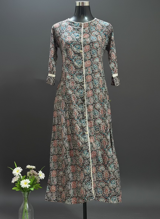 PURE COTTON A LINE KURTI