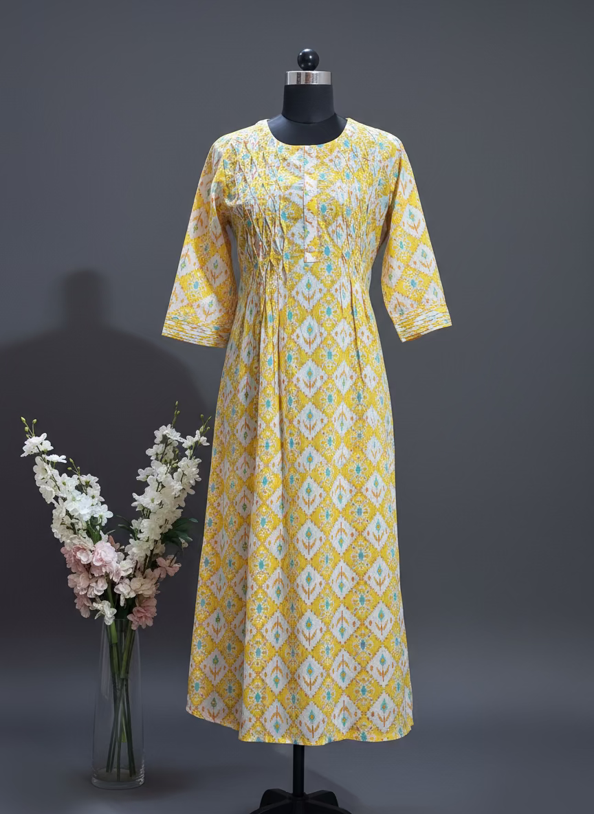 PURE COTTON A LINE KURTI - BB368