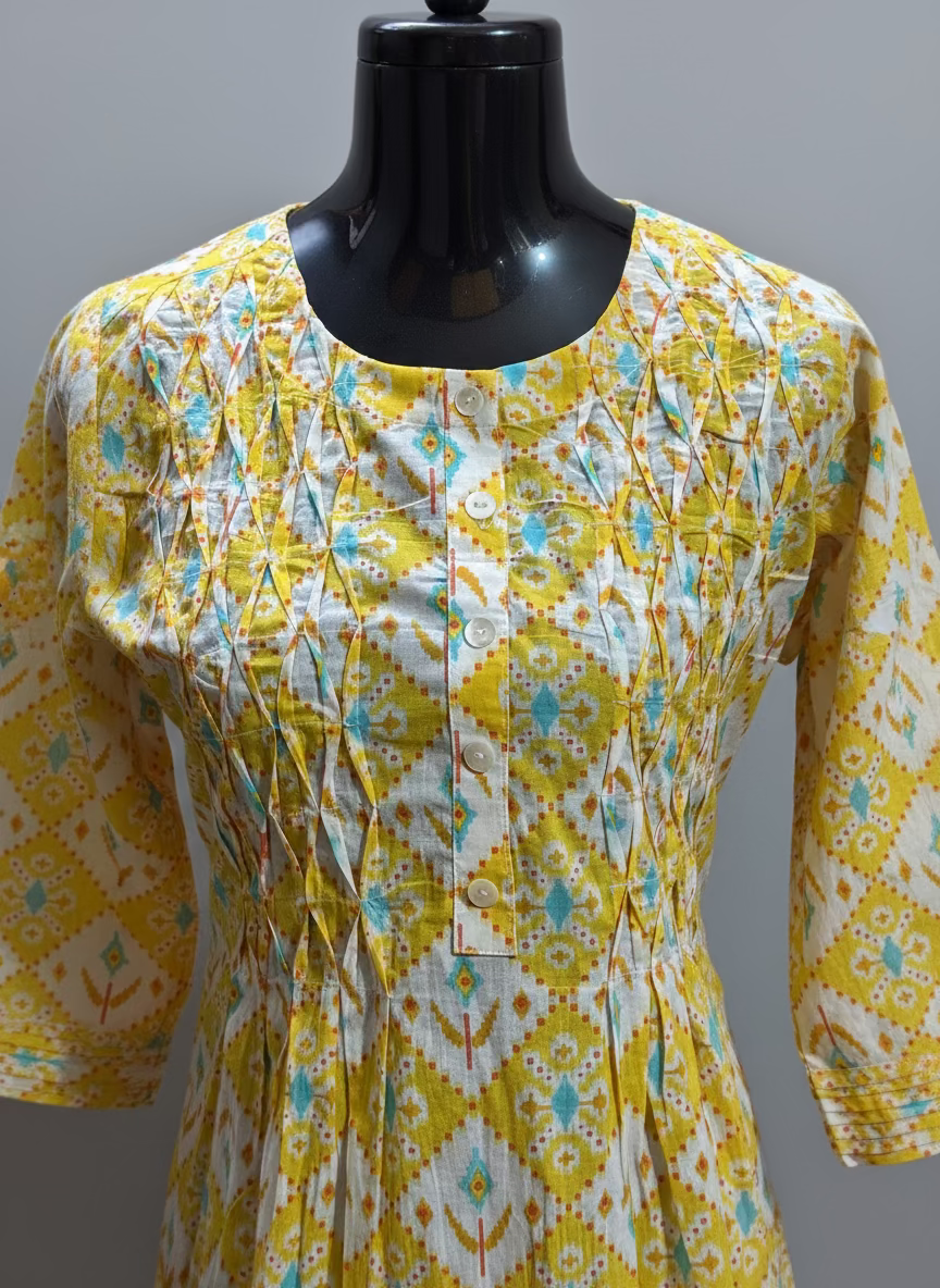 PURE COTTON A LINE KURTI - BB368