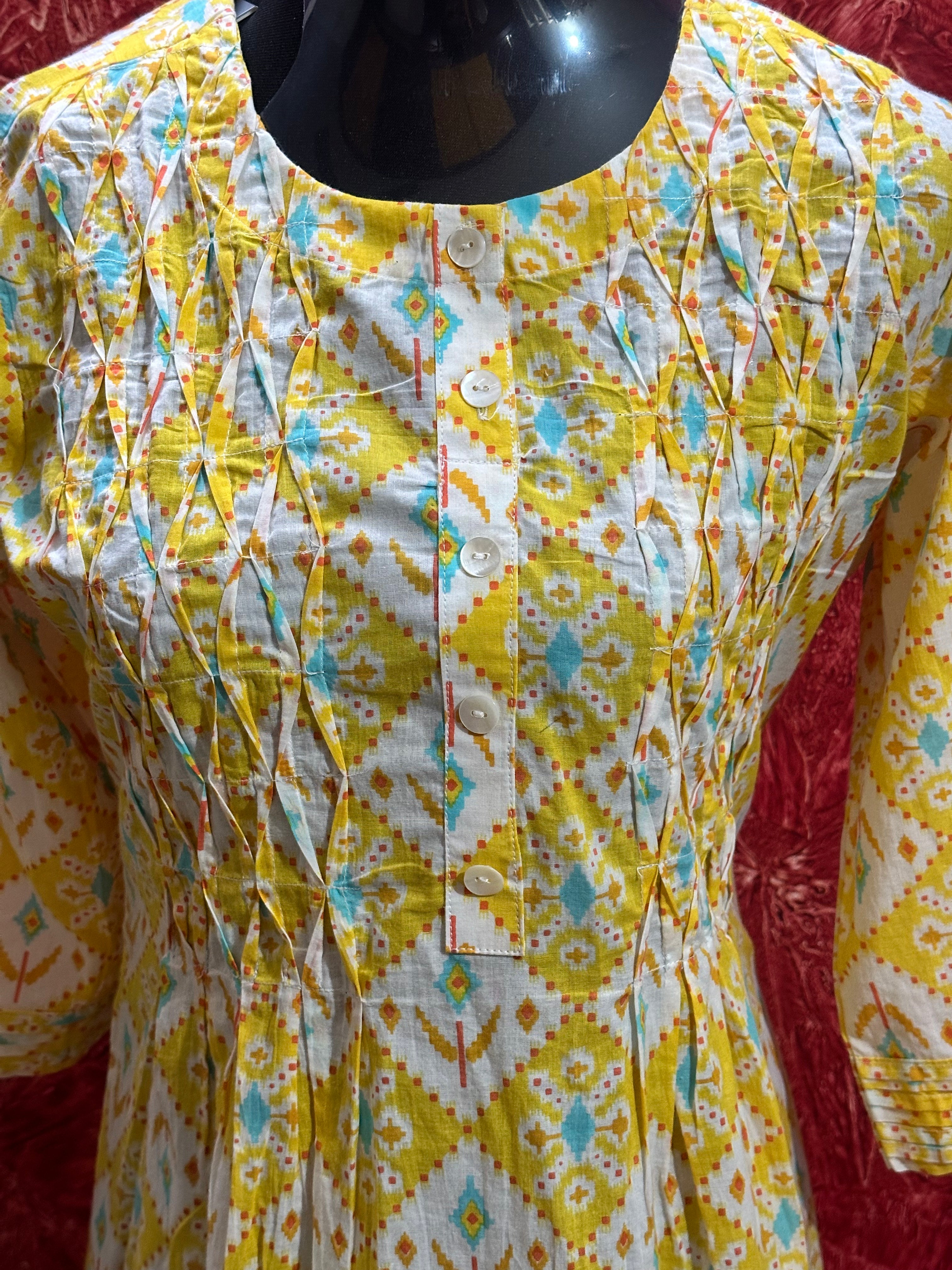 PURE COTTON A LINE KURTI - BB368