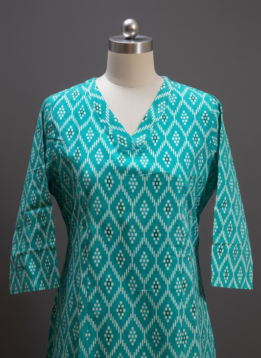 PURE COTTON A LINE KURTI -BB316