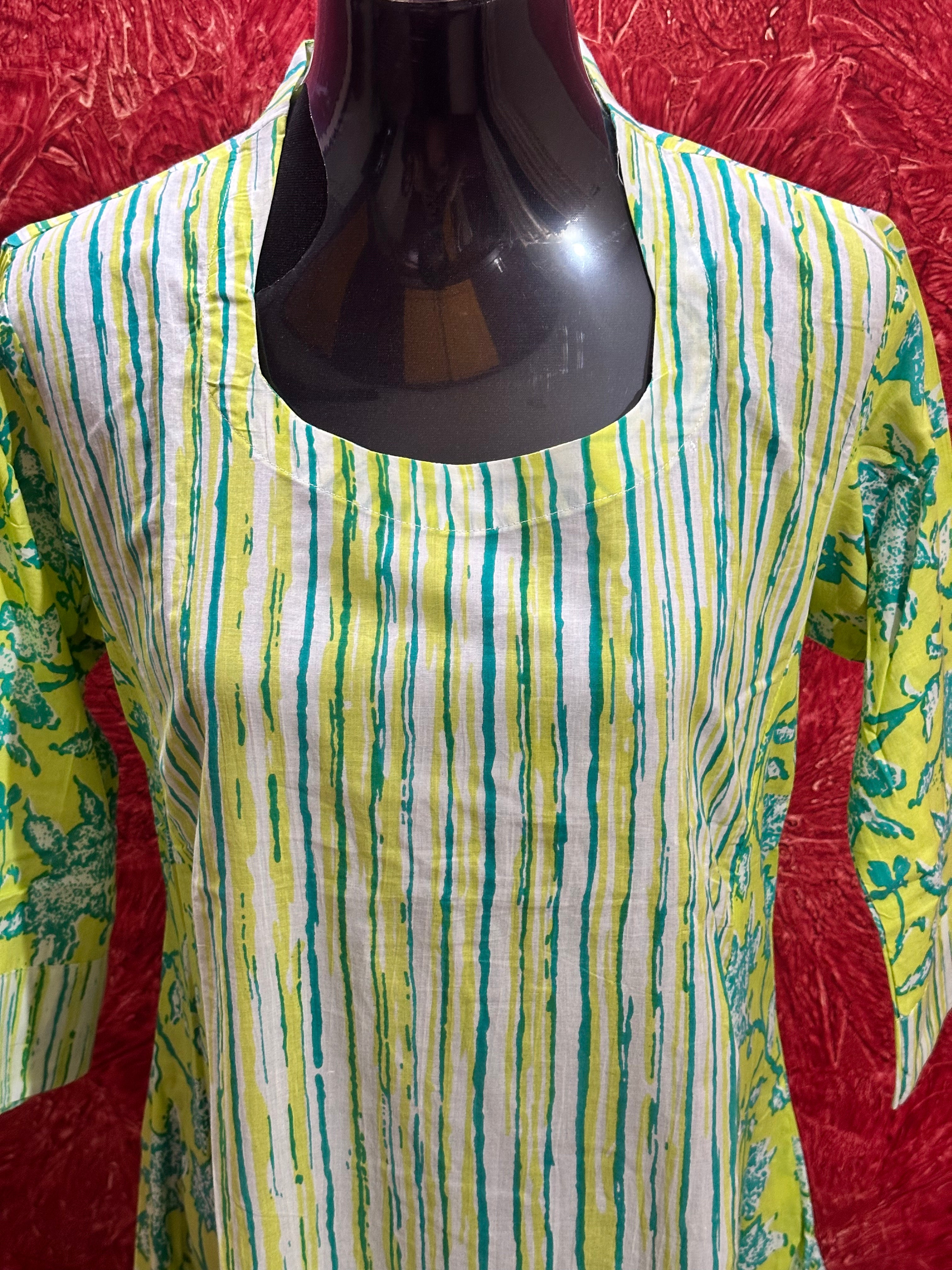 PURE COTTON A LINE KURTI - BB286