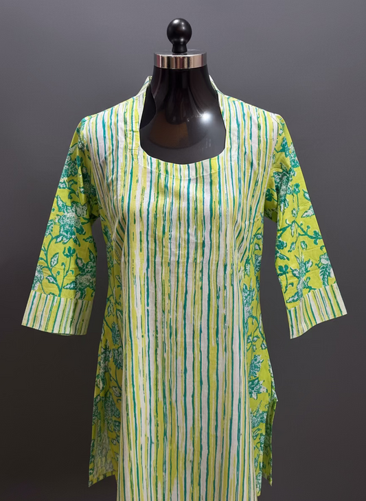 PURE COTTON A LINE KURTI - BB286