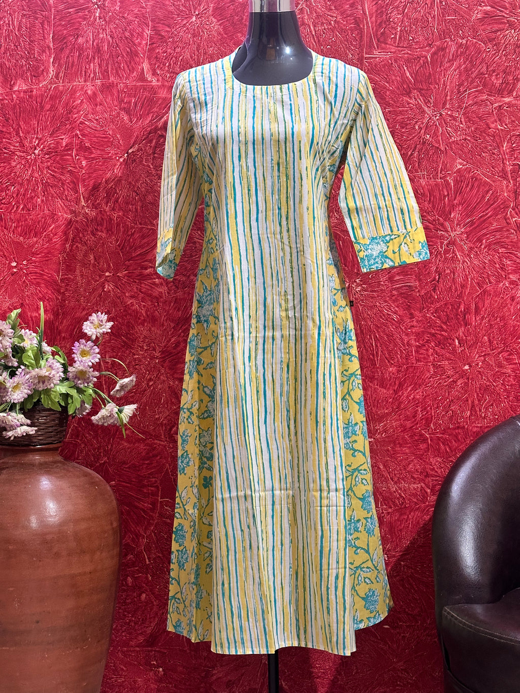 PURE COTTON A LINE KURTI - BB286