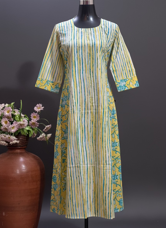 PURE COTTON A LINE KURTI - BB286