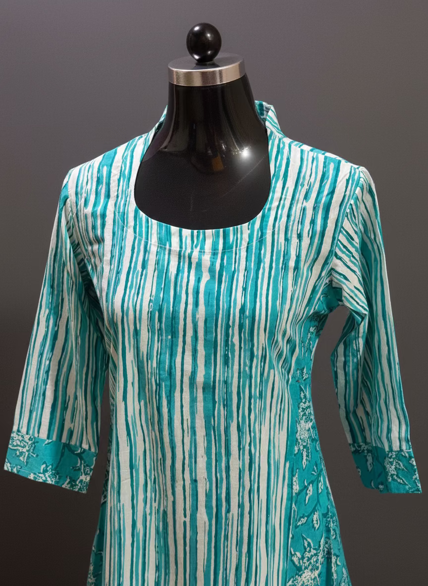 PURE COTTON A LINE KURTI- BB286