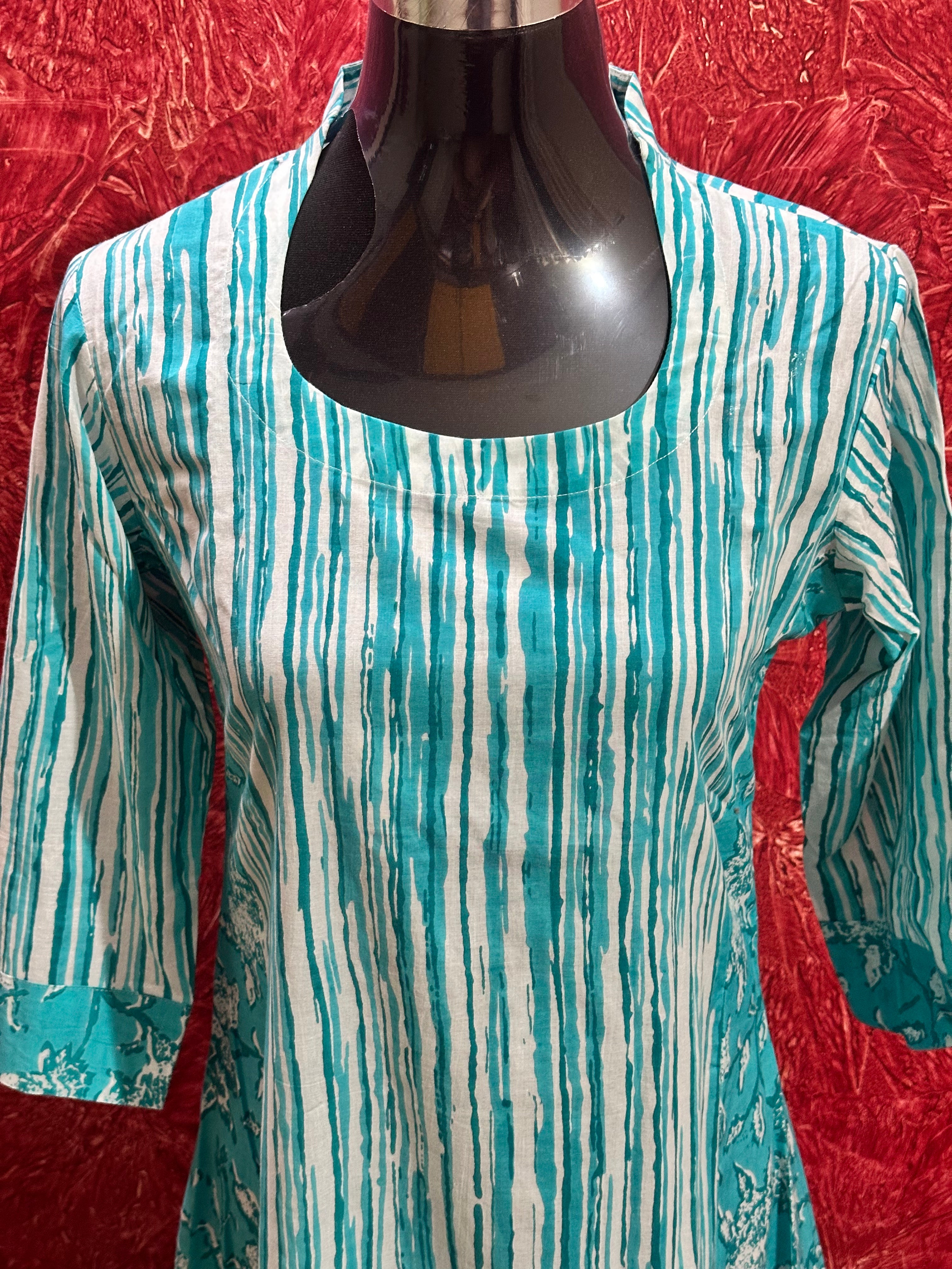 PURE COTTON A LINE KURTI- BB286