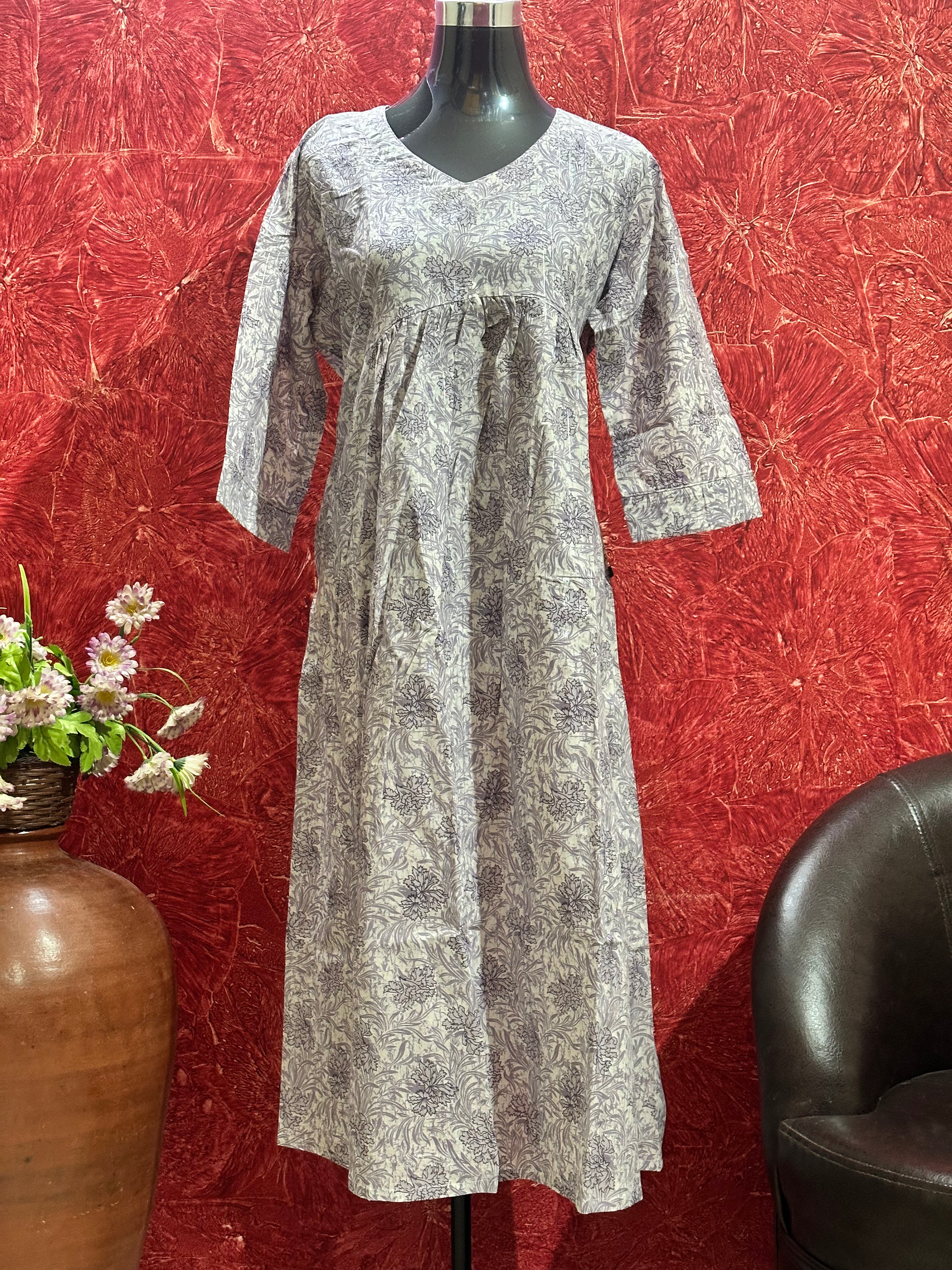 PURE COTTON ALIA CUT KURTI -BB368