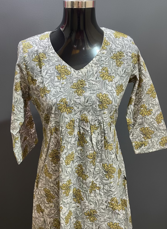 PURE COTTON ALIA CUT KURTI -BB368