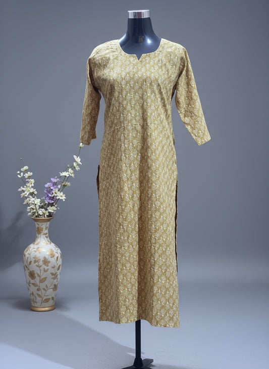 Cotton Long Slitted Top - BB545