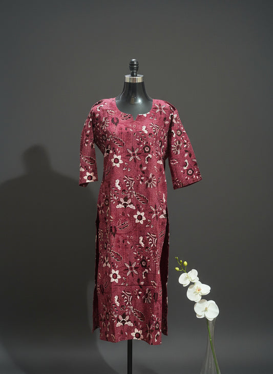 Cotton Long Slitted Kurti